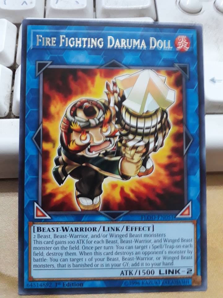 Fire Fighting Daruma Doll - FLOD-EN051 - Rare 1