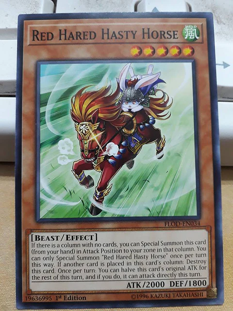 Red Hared Hasty Horse - FLOD-EN034 - Common