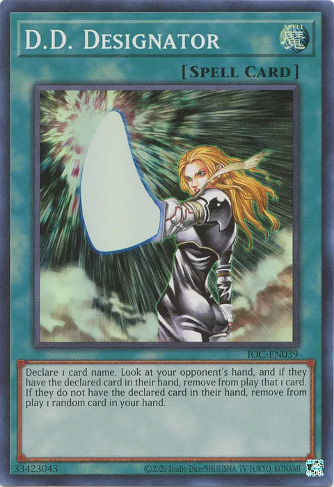 D.D. Designator - IOC-EN039 - Super Rare Unlimited (25th Reprint)