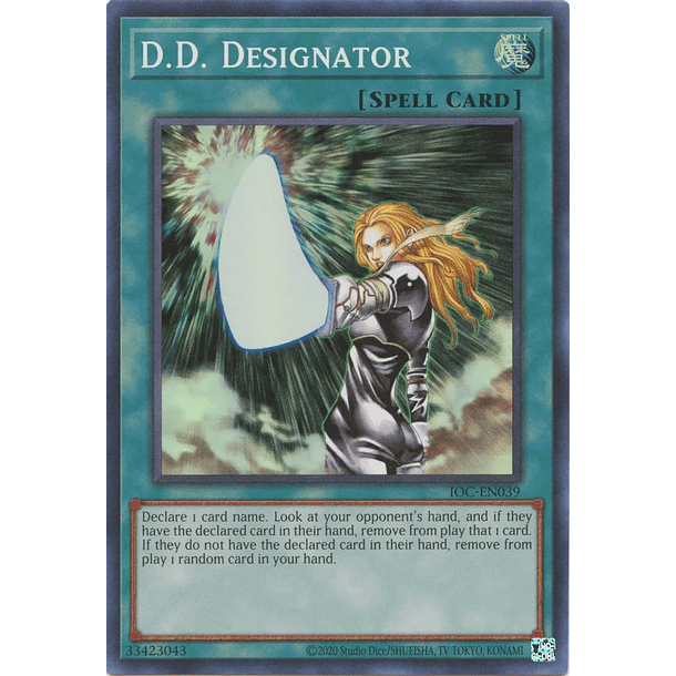 D.D. Designator - IOC-EN039 - Super Rare Unlimited (25th Reprint)
