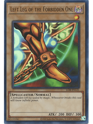 Left Leg of the Forbidden One - LOB-EN121 - Ultra Rare Unlimited (25th Reprint)