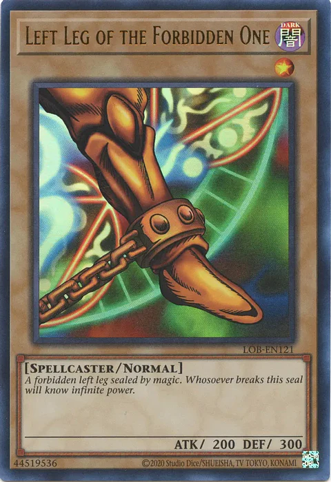 Left Leg of the Forbidden One - LOB-EN121 - Ultra Rare Unlimited (25th Reprint)