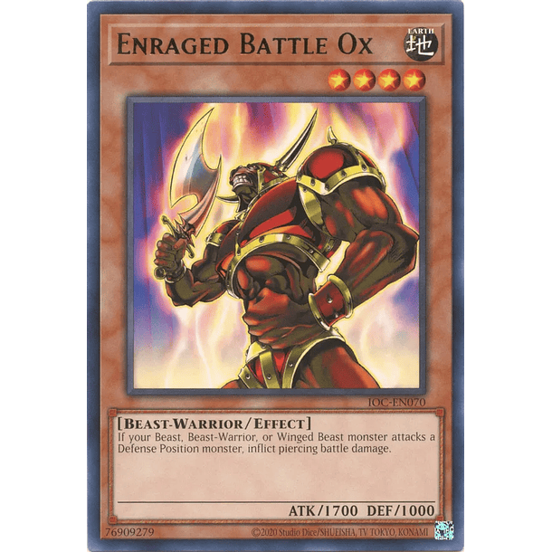 Enraged Battle Ox - IOC-EN070 - Rare Unlimited (25th Reprint)