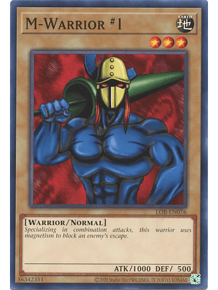 M-Warrior #1 - LOB-EN076 - Common Unlimited (25th Reprint)