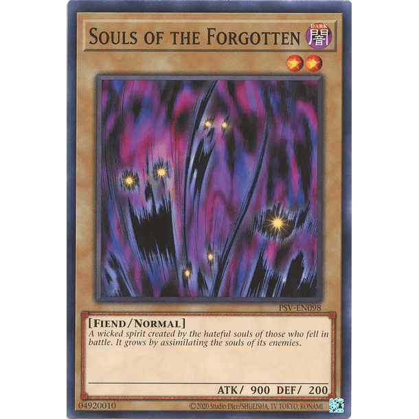 Souls of the Forgotten - PSV-EN098 - Common Unlimited (25th Reprint)