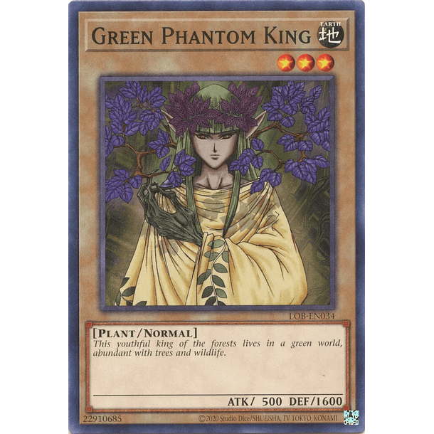 Green Phantom King - LOB-EN034 - Common Unlimited (25th Reprint)