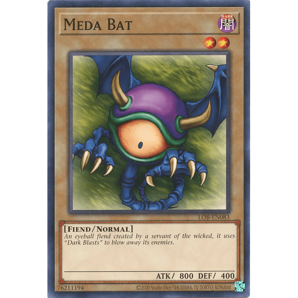 Meda Bat - LOB-EN083 - Common Unlimited (25th Reprint)