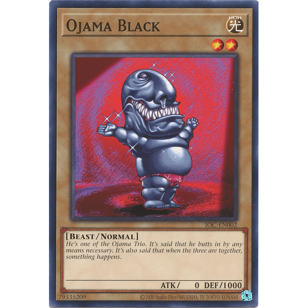 Ojama Black - IOC-EN002 - Common Unlimited (25th Reprint)