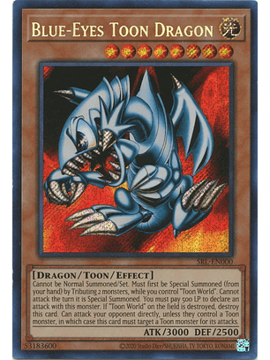 Blue-Eyes Toon Dragon - SRL-EN000 - Secret Rare Unlimited (25th Reprint)