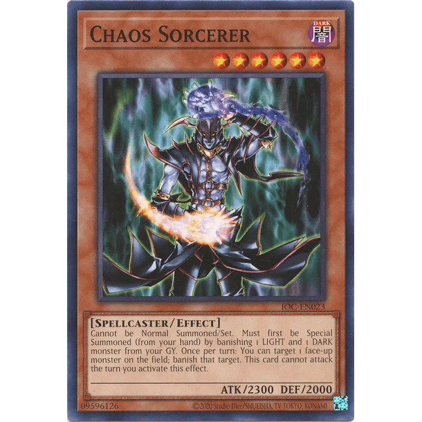 Chaos Sorcerer - IOC-EN023 - Common Unlimited (25th Reprint)