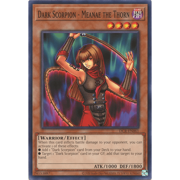 Dark Scorpion - Meanae the Thorn - DCR-EN061 - Common Unlimited (25th Reprint)