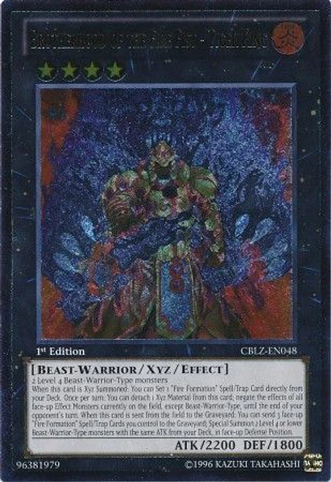 Brotherhood of the Fire Fist - Tiger King - CBLZ-EN048 - Ultimate Rare 1st Edition
