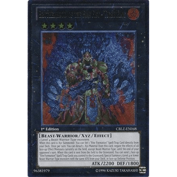 Ultimate Rare - Brotherhood of the Fire Fist - Tiger King - CBLZ-EN048 1st Edition