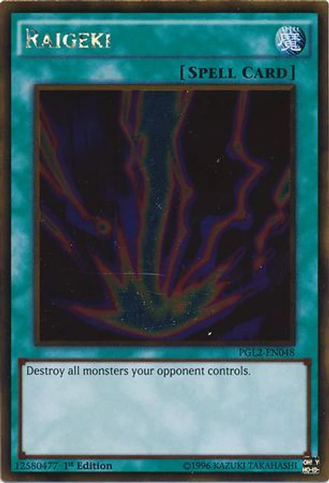 Raigeki - PGL2-EN048 - Gold Rare 1st Edition