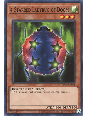 4-Starred Ladybug of Doom - PSV-EN088 - Common Unlimited (25th Reprint)