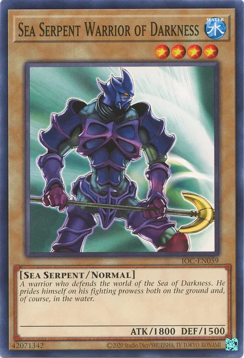 Sea Serpent Warrior of Darkness - IOC-EN059 - Common (25th Reprint)