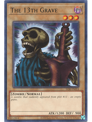 The 13th Grave - LOB-EN014 - Common Unlimited (25th Reprint)