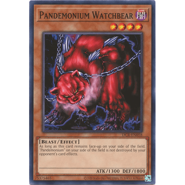 Pandemonium Watchbear - DCR-EN058 - Common Unlimited (25th Reprint)