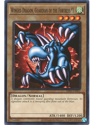 Winged Dragon, Guardian of the Fortress #1 MRD-EN002 Common Unlimited (25th Reprint)