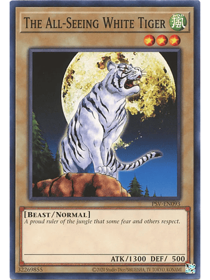 The All-Seeing White Tiger - PSV-EN093 - Common Unlimited (25th Reprint)