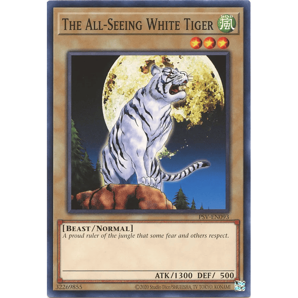 The All-Seeing White Tiger - PSV-EN093 - Common Unlimited (25th Reprint)
