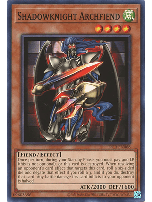 Shadowknight Archfiend - DCR-EN068 - Common Unlimited (25th Reprint)