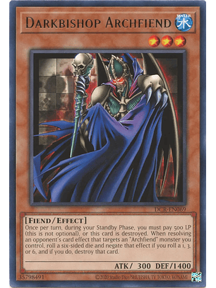 Darkbishop Archfiend - DCR-EN069 - Rare Unlimited (25th Reprint)