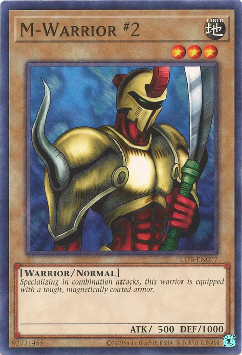M-Warrior #2 - LOB-EN077 - Common Unlimited (25th Reprint)