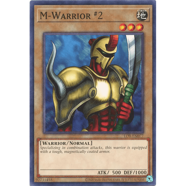 M-Warrior #2 - LOB-EN077 - Common Unlimited (25th Reprint)