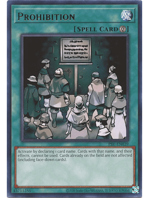 Prohibition - PSV-EN039 - Rare Unlimited (25th Reprint)