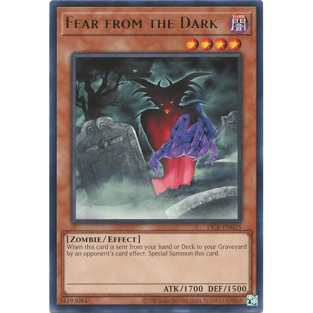 Fear from the Dark - DCR-EN025 - Rare Unlimited (25th Reprint)