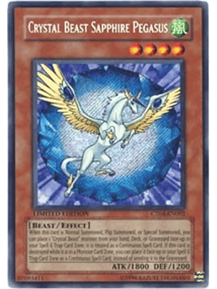 Crystal Beast Sapphire Pegasus - CT04-EN002 - Secret Rare