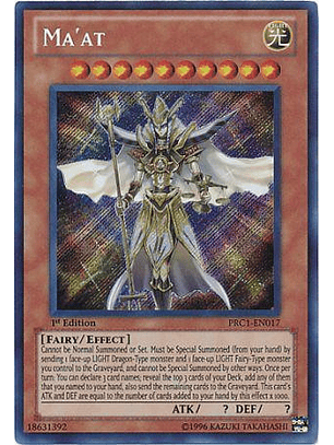 Ma'at - PRC1-EN017 - Secret Rare