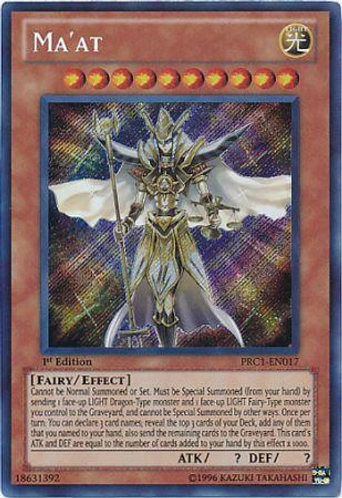 Ma'at - PRC1-EN017 - Secret Rare