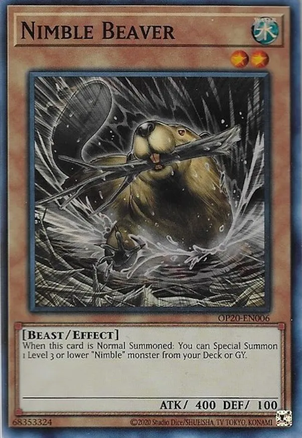 Nimble Beaver - OP20-EN006 - Super Rare 1