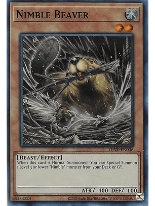 Nimble Beaver - OP20-EN006 - Super Rare