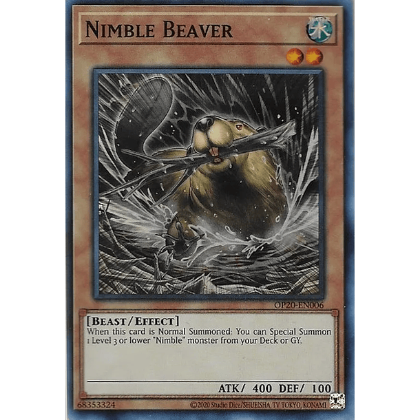 Nimble Beaver - OP20-EN006 - Super Rare
