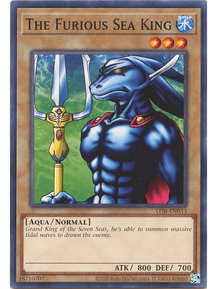 The Furious Sea King - LOB-EN033 - Common Unlimited (25th Reprint)