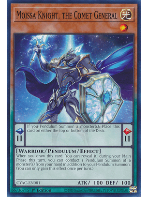 Moissa Knight, the Comet General - CYAC-EN081 - Common