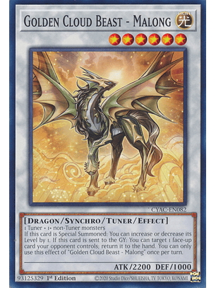 Golden Cloud Beast - Malong - CYAC-EN082 - Common