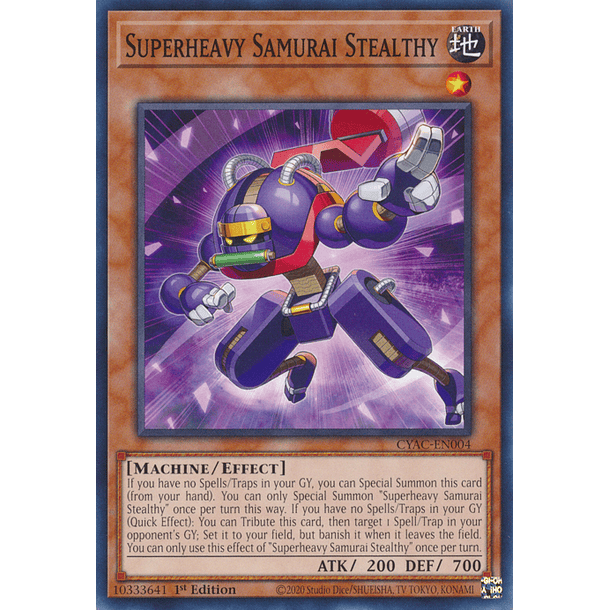 Superheavy Samurai Stealthy - CYAC-EN004 - Common