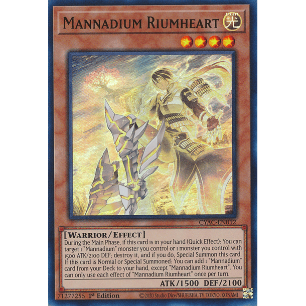 Mannadium Riumheart - CYAC-EN012 - Ultra Rare