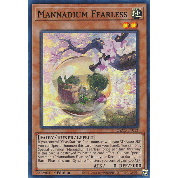 Mannadium Fearless - CYAC-EN013 - Super Rare