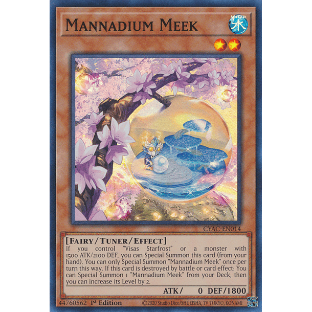 Mannadium Meek - CYAC-EN014 - Super Rare