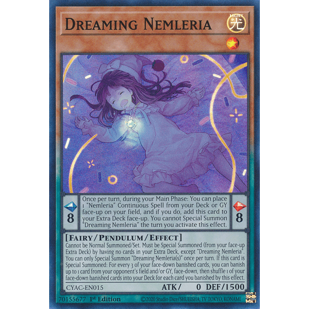 Dreaming Nemleria - CYAC-EN015 - Super Rare
