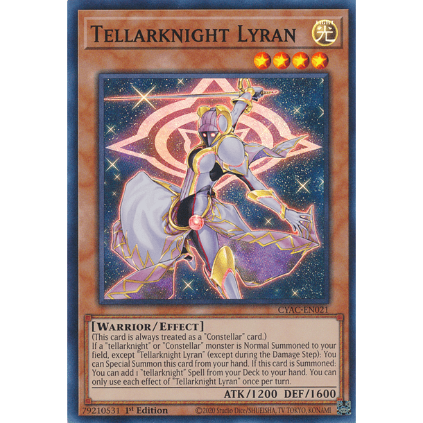 Tellarknight Lyran - CYAC-EN021 - Super Rare 