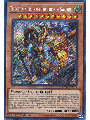 Tsumuha-Kutsunagi the Lord of Swords - CYAC-EN024 - Secret Rare