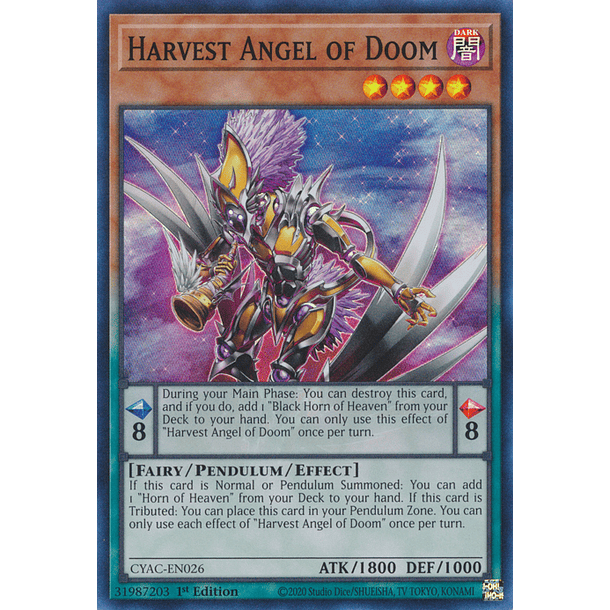Harvest Angel of Doom - CYAC-EN026 - Super Rare