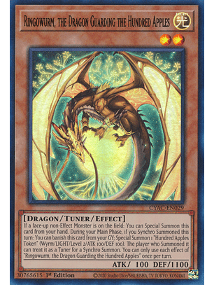 Ringowurm, the Dragon Guarding the Hundred Apples - CYAC-EN029 Ultra Rare