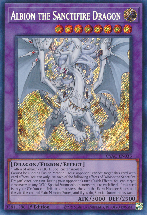 Albion the Sanctifire Dragon - CYAC-EN035 - Secret Rare 1